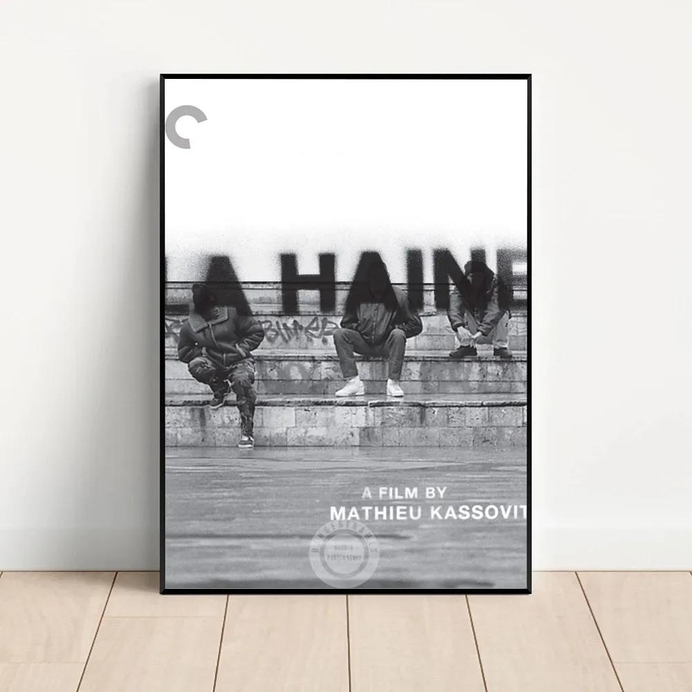 La Haine 1995 Movies Prints The Hate Poster Kraft Club Bar Paper Vintage Poster Wall Art Painting Bedroom Study Stickers