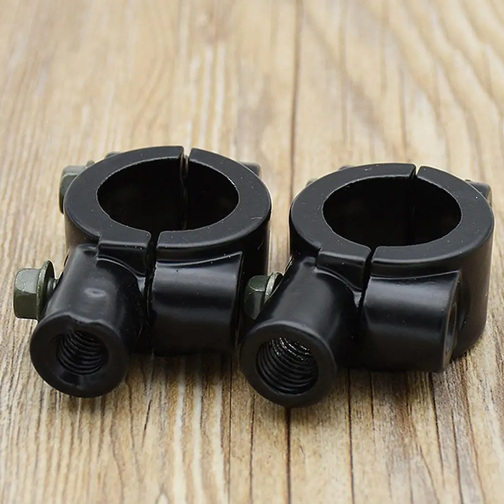 오토바이 핸들 바 사이드 미러, 2x10mm, 7/8 인치