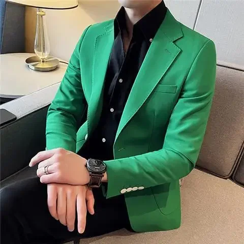 Business Jacket men suit jacket for Men Slim Fit Coats Menswear Casual Man Dress Suits and Blazers