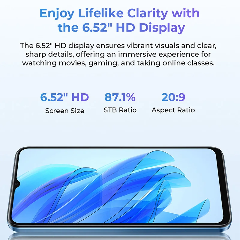 2025 New OUKITEL C57 Pro Smartphone 6.52-Inch HD Display 4GB RAM 128GB ROM 13MP Camera 4300mAh GPS Android 14 Cellphone 4