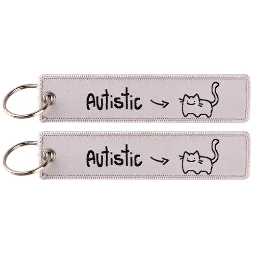 1pcs Computer Pop-up Window Quotes Embroidered Keys Tag Keychains For Motorcycles Backpack Fashion Key Ring Accessories Gifts - Image 48