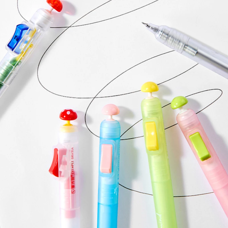 시험 준비용 릴렉스 스위치 펜 - 피젯 클리커 젤 펜 0.5mm 부드러운 필기감, 학생 및 사무실용 불안 완화 학습 도구