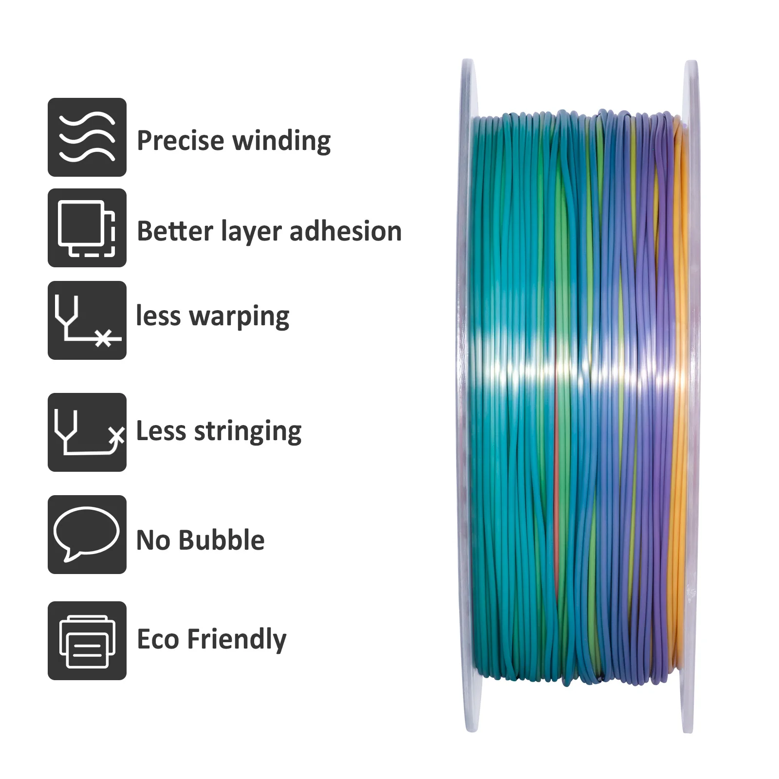 【Neu】 Seiden-PLA-Filament für 3D-Drucker, 1,75 mm, Maßgenauigkeit +/- 0,03 mm, hochwertiges 3D-Druckmaterial, 1 kg Spule – Detail 17