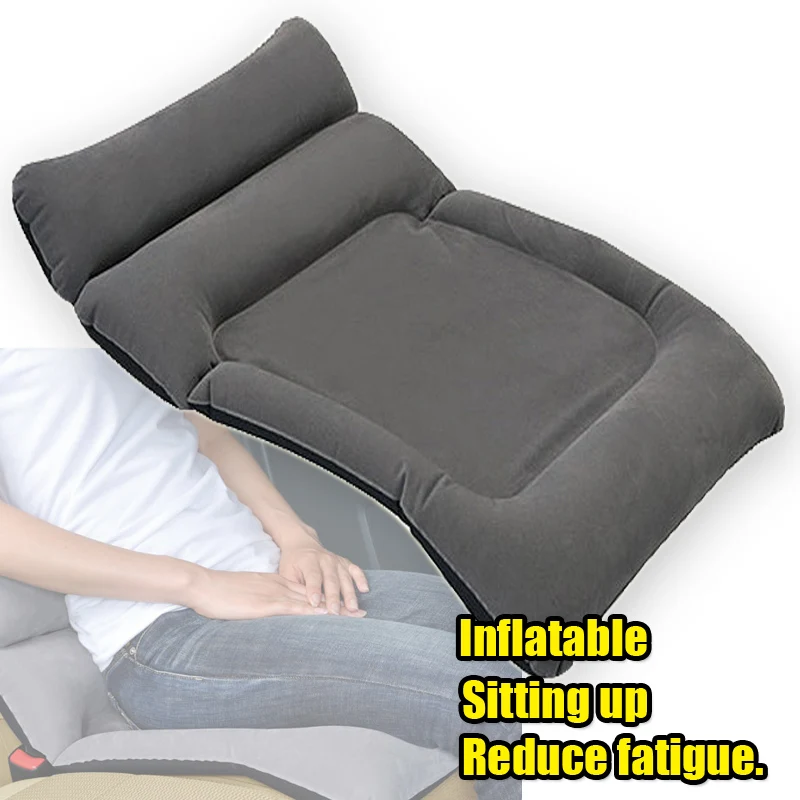 Car Inflatable Lumbar Support Cushion Pad Auto Accessories Lumbar Pillow Reduce Longdistance