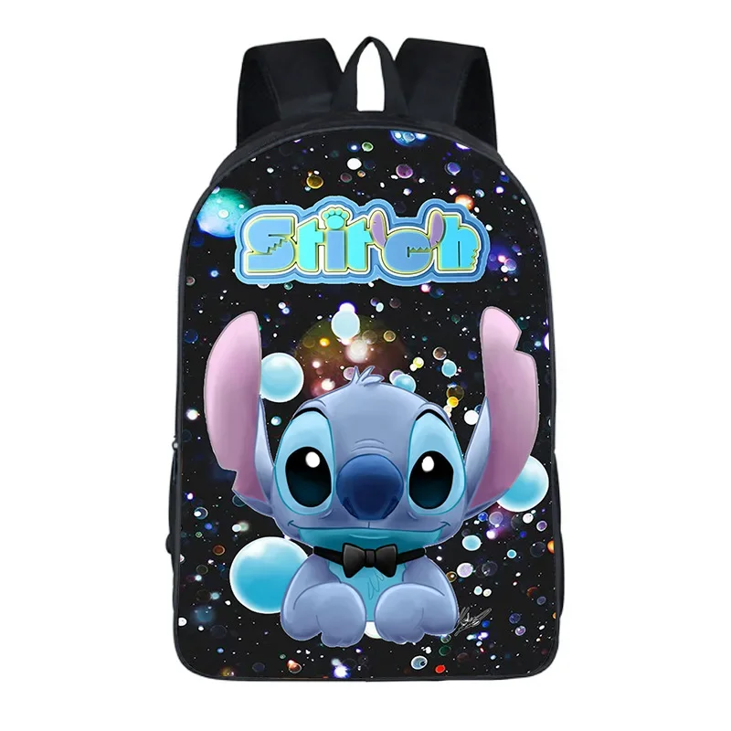 

MINISO Disney Stitch Student Cartoon School Bag Anime Backpack Girls Large Capacity Backpack Kindergarten Children’s Bag