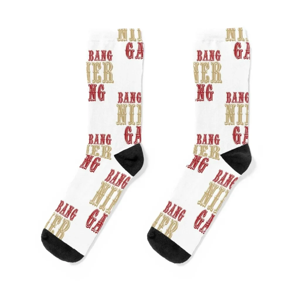 

Bang Bang Niner Gang! Socks men cotton high quality summer New year's Socks Male Women's
