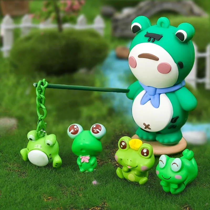 

Internet Celebrity Frog Car Ornaments Universal Center Console Instrument Panel DIY Decorative Ornament Car Interior Accessories
