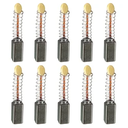 10PCS Carbon Brushes Angle Grinder Replacement Electric Hammer Drill Graphite Brush Cutting Polishing Machine Tool Accessories