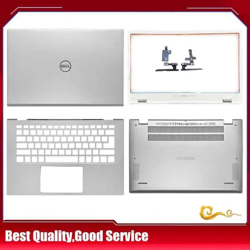 

Новинка/оранжевая задняя крышка для ЖК-дисплея Dell Inspiron 14 5401 5402 5405 0WK1KG/Передняя панель/верхняя крышка 09TNWY/Нижняя деталь/шарнир, серебристая