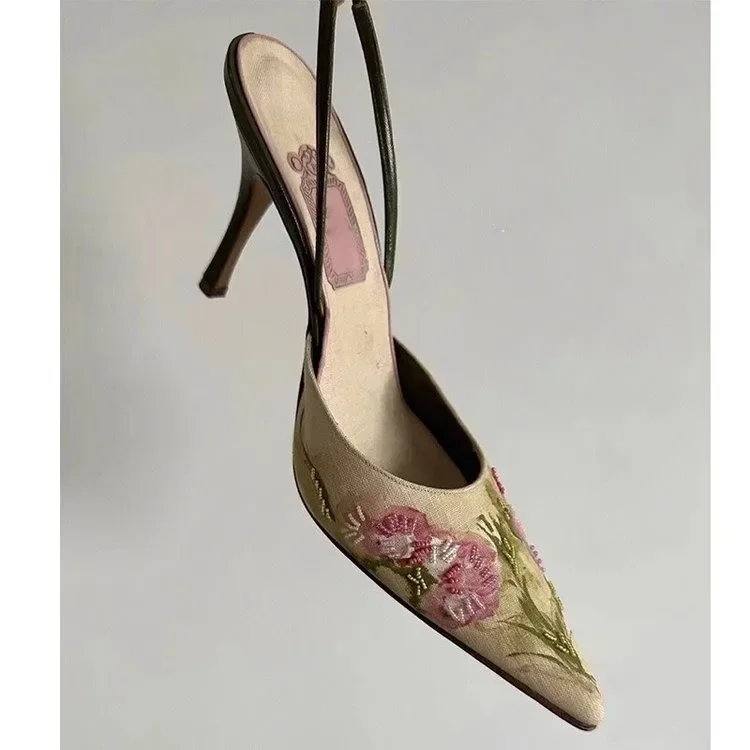 【NONCODE】rimer slingback sandal heels Huzar Cutout Sandals in electric pink | Ramy Brook