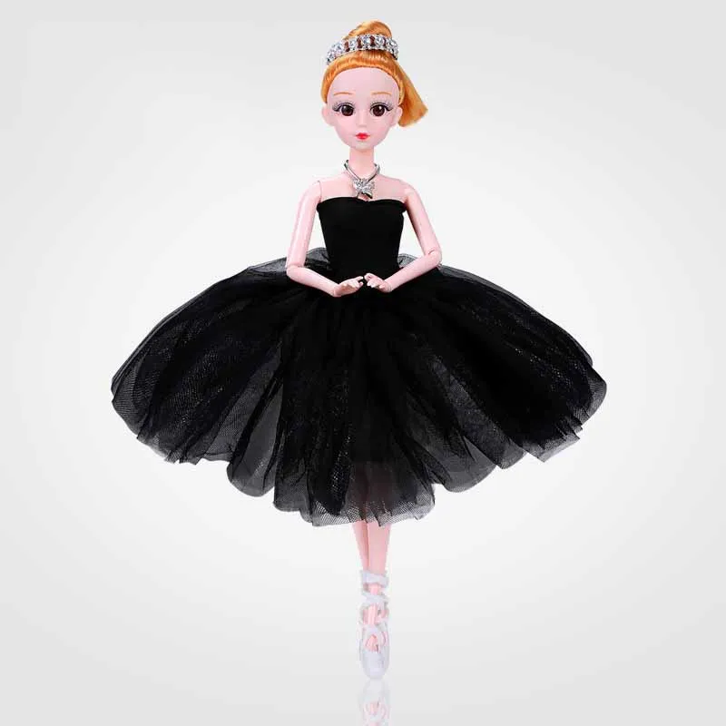 30cm Cute Girl Princess Ballet Dance BJD Doll 11 Joints Movable 3D Eyes Girl Princess Dress Up Toys Children's Play House Gifts