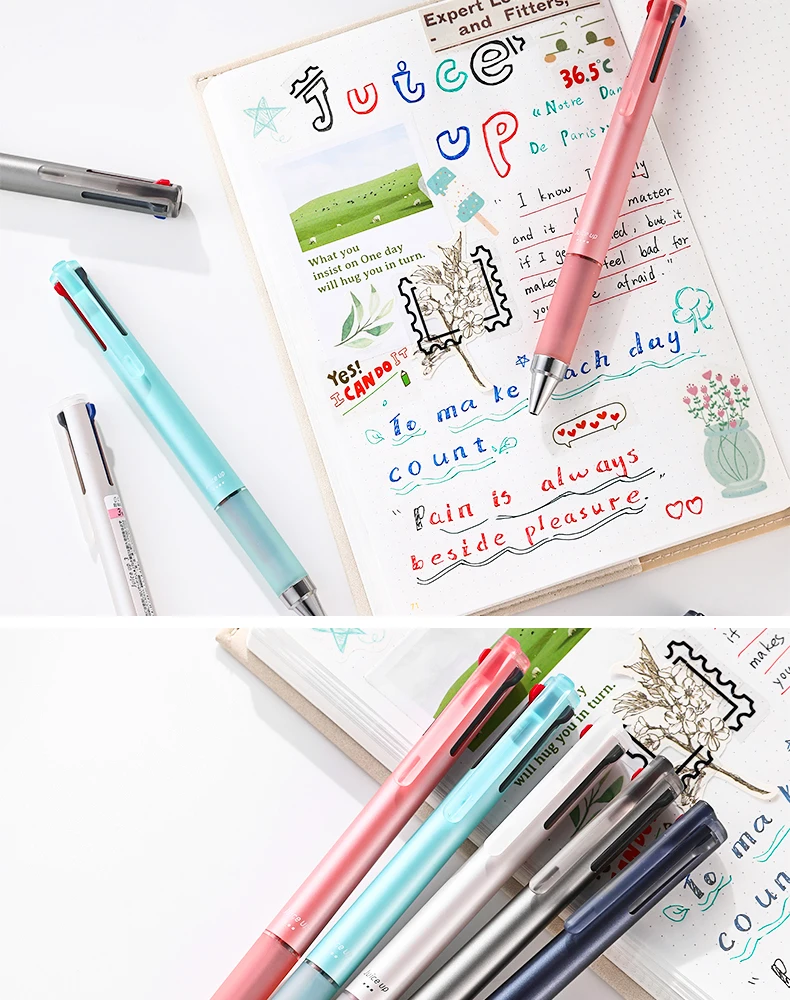 PILOT JUICE UP Multifunktions-Gelstift, 4-in-1/3in-1 0,4 mm, Schwarz, Rot, Blau, Kugelschreiber, Siging-Stift, glattes Schreiben, Anmerkungen und Notizen – Detail 14