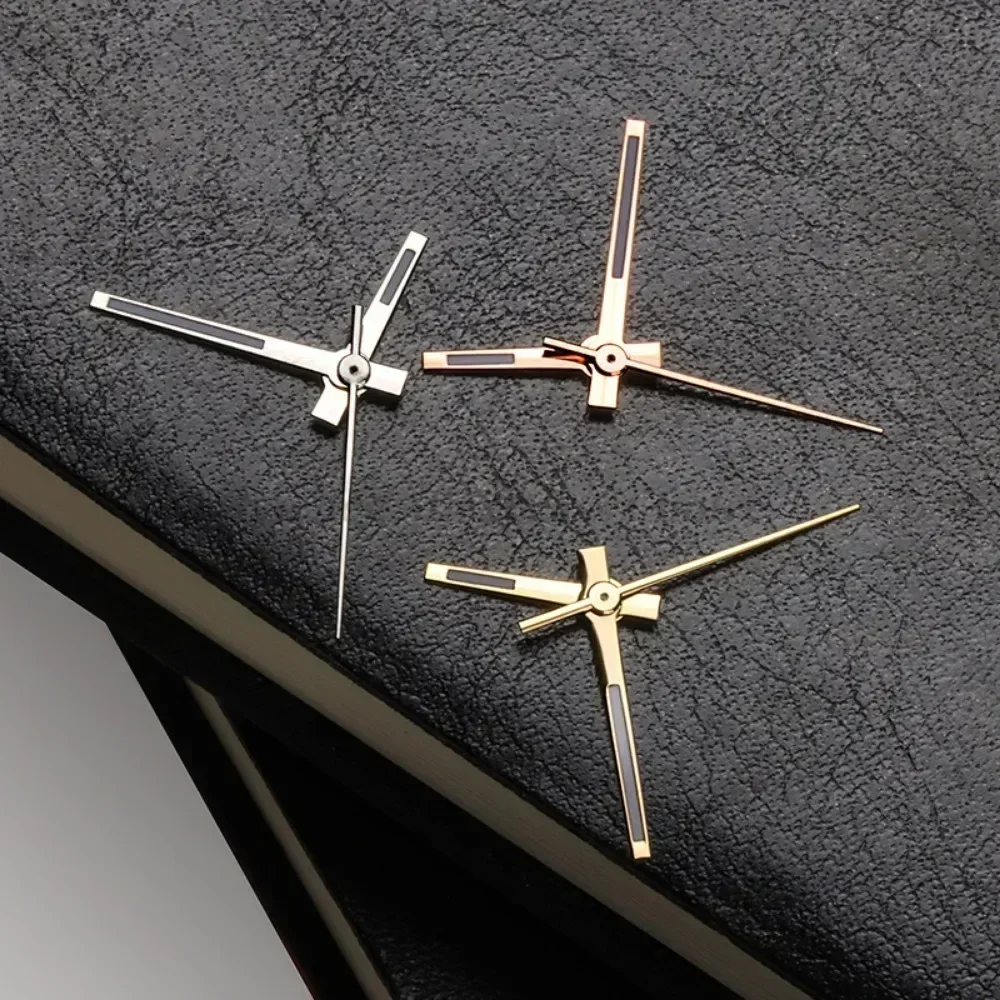 RoseGold Silver Gold Watch Hands with Green Luminous Finish - 3-Pin Pointers and Accessories