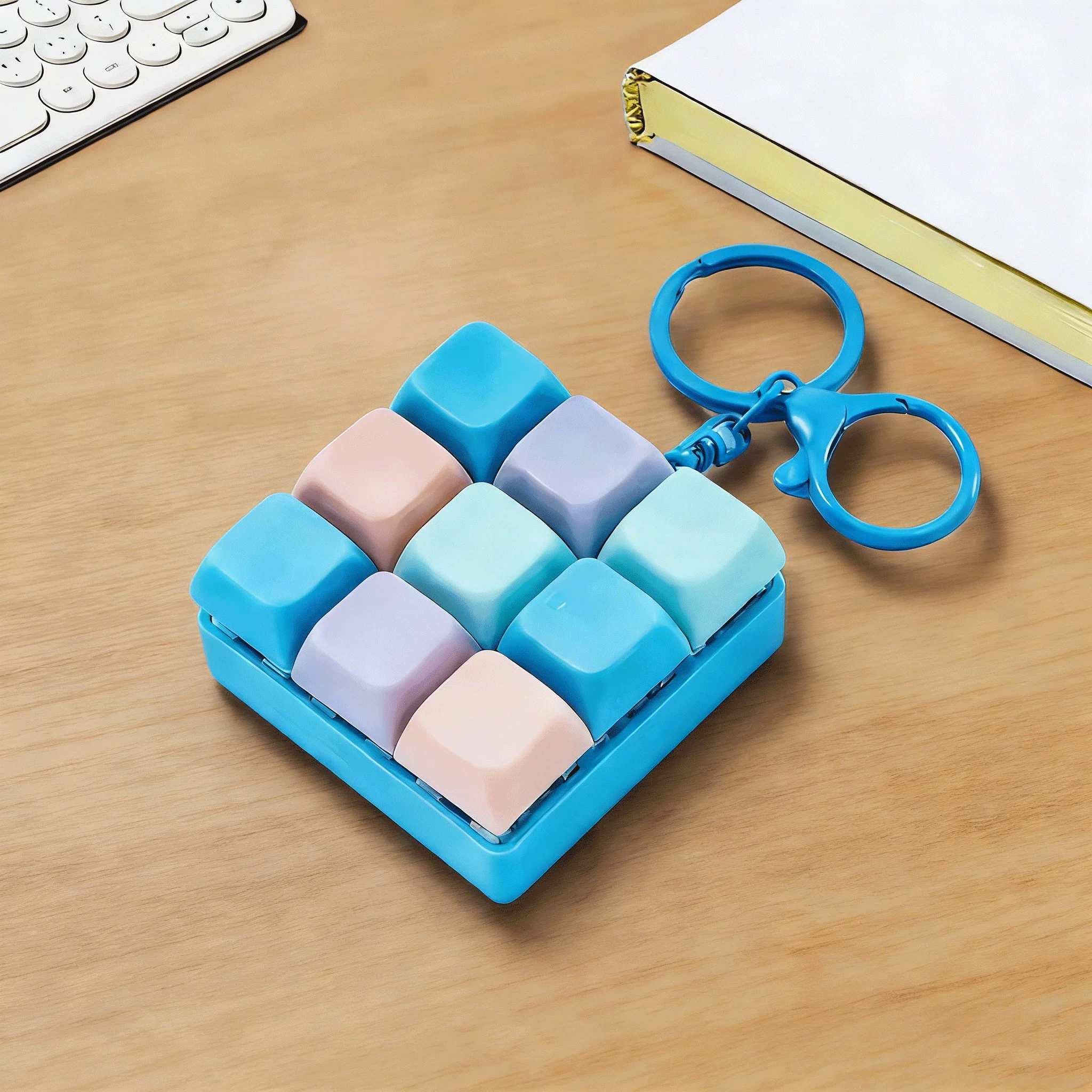Ergonomic 9-Key Button Fidget Toy for Stress Relief and Entertainment