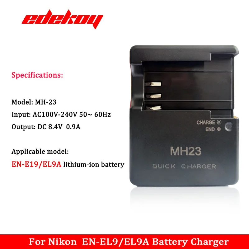 Charger Adapter Battery Charger Battery Charger Adapter MH-23 MH23 Battery Charger For Nikon EN-EL9 ENEL9A Camera D40 D50 D60 D70 D300 D700 D5000 D5100 D3000