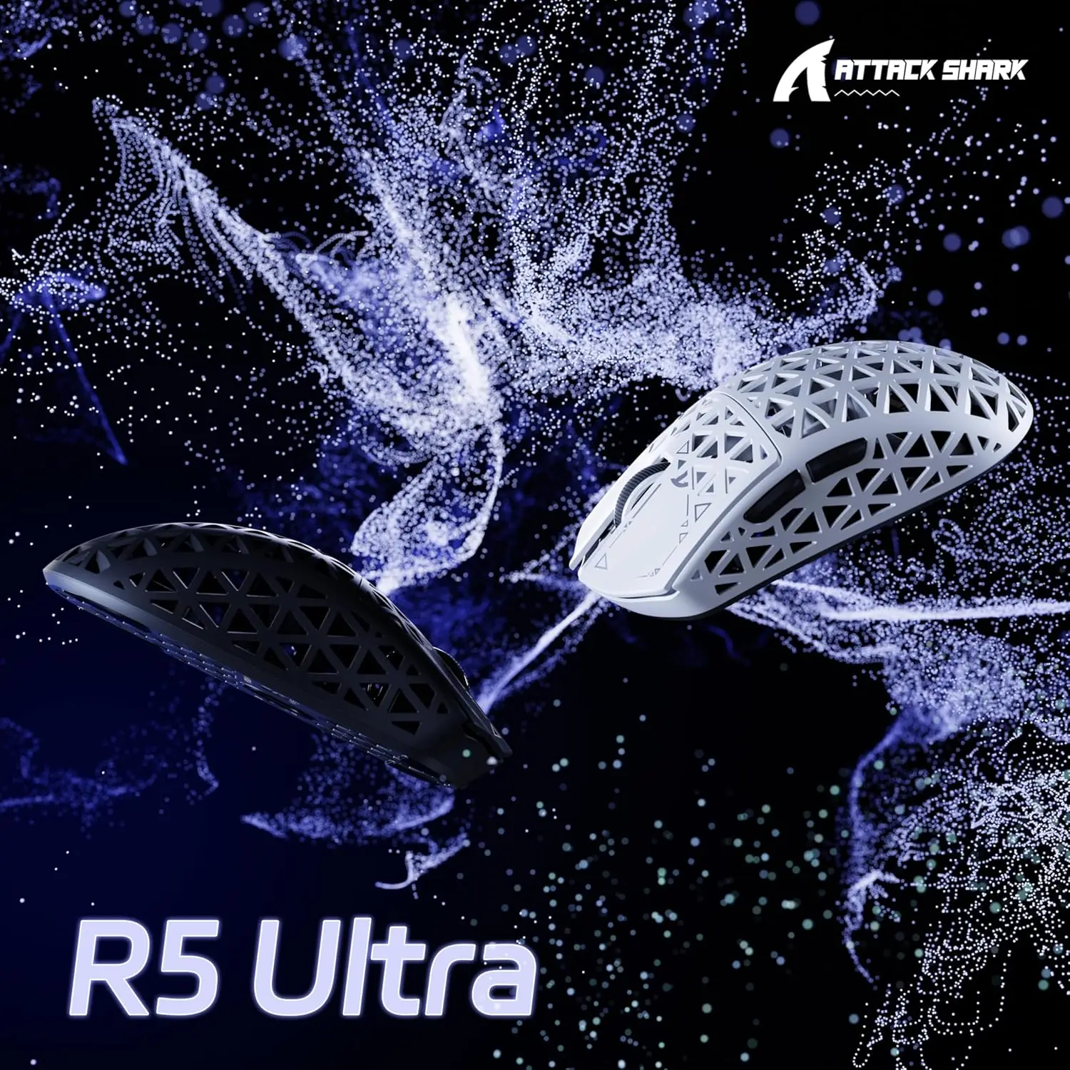 ATTACK SHARK R5 8K Wireless Gaming Mouse, 42K DPI -PAW3950