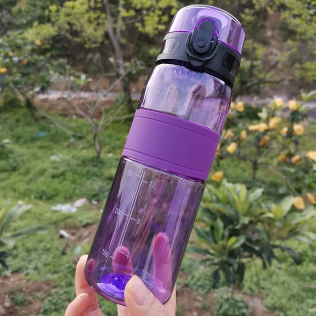 Multicolor Portable Water Jugs 500ML Travel Kettle Sports Water Bottle  Student Water Cup Gym Plastic Cup PURPLE