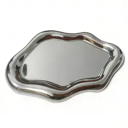 Elegant Cloud - Shaped Electroplated Jewelry Display Tray (B)