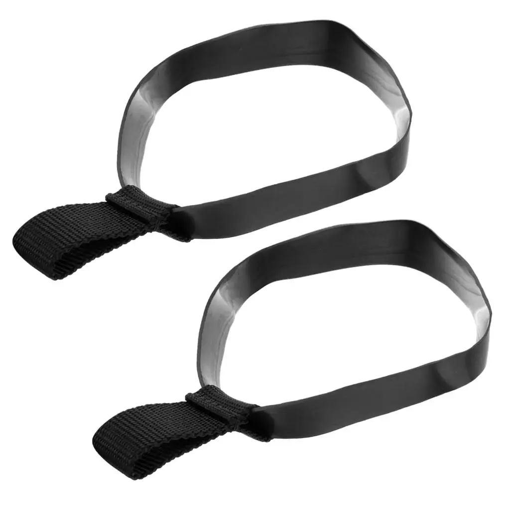 Premium Stretch Rubber Dive Hose Retainer Grip Band & Webbing Loop Scuba Diving L/12L Stage Tank Bottle 1 Pair