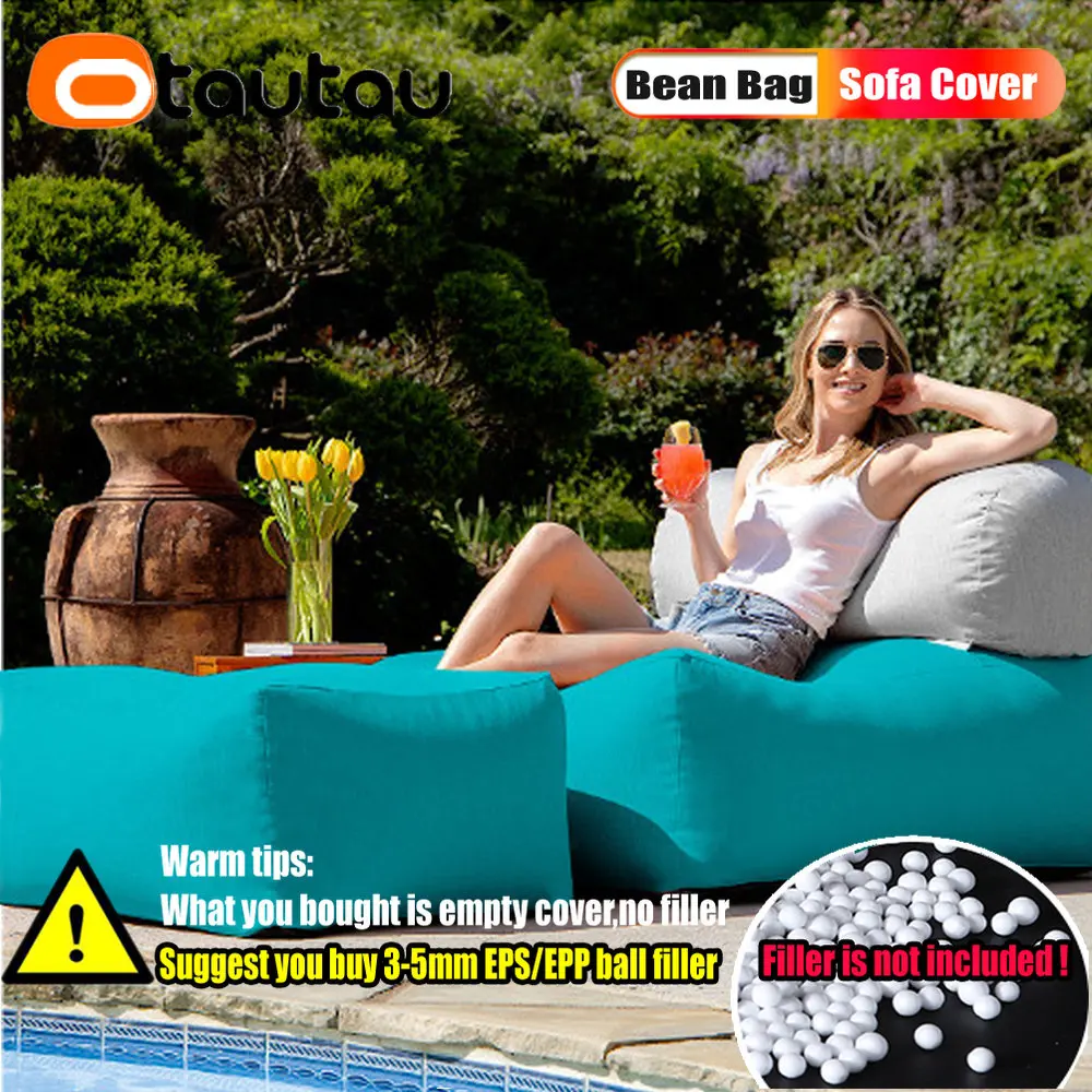 Waterproof Beach Outdoor Beanbag Filling Large Lounge Puff Outdoor