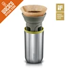 High-quality portable coffee grinder with durable stainless steel body, perfect for fresh coffee beans grinding on the go, designed with precision for coffee lovers and enthusiasts.