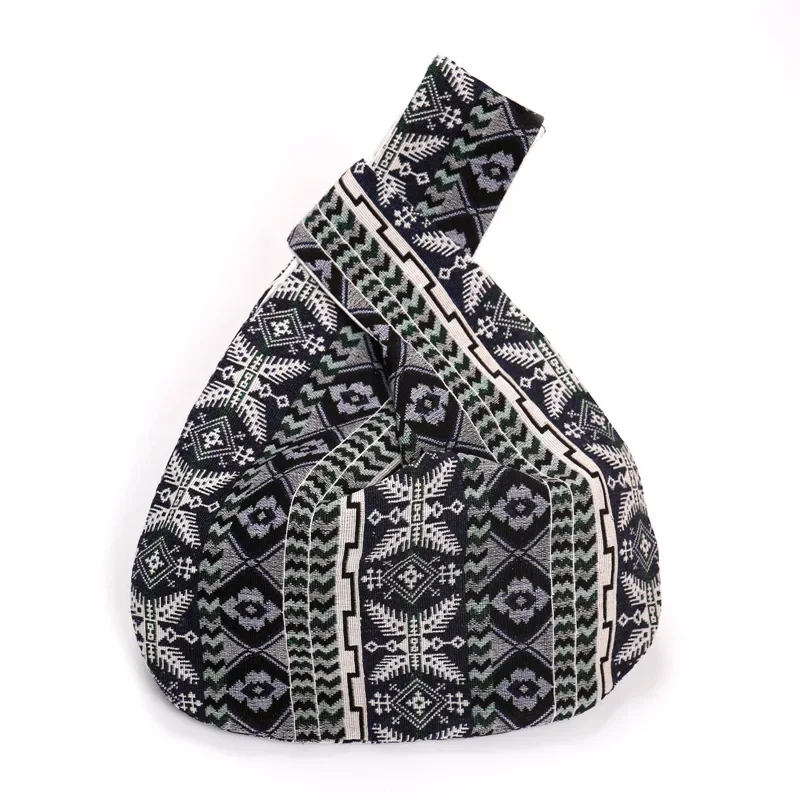 MIUPOO Borsa A Nodo Donna Lavorata A Maglia, Borsa Da Polso Con Fiore, Multifunzione Tessuta