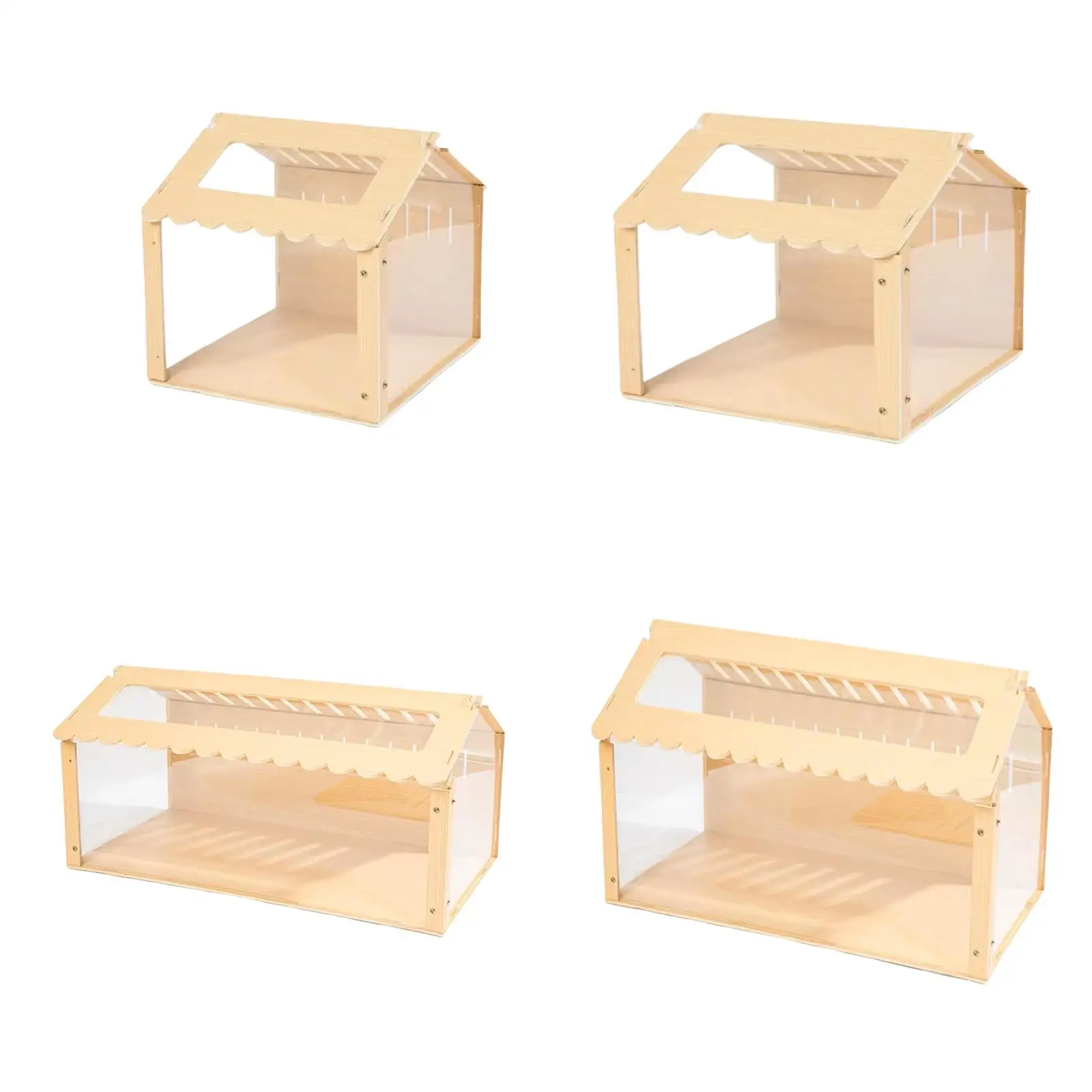 Hamster Hideout, Wooden Exercise Toy Tunnel, Assemble Shed with Fan, Mice, Rat Hamster Hideout, Wooden Exercise Toy Tunnel, Assemble Shed with Fan, Mice, Rat