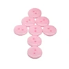 50PCs Decorative Buttons Pink 2 Holes 12.5mm Sewing Resin Buttons Flatblck Scrapbooking S1013 1