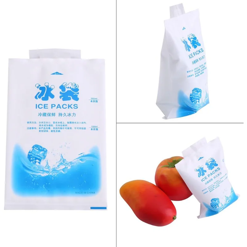 50PC Gel Ice Packs Reusable Cold Compress Packs for Injuries Pain Relief Safe Eco-Friendly Hot and Cold Gel beer cooler