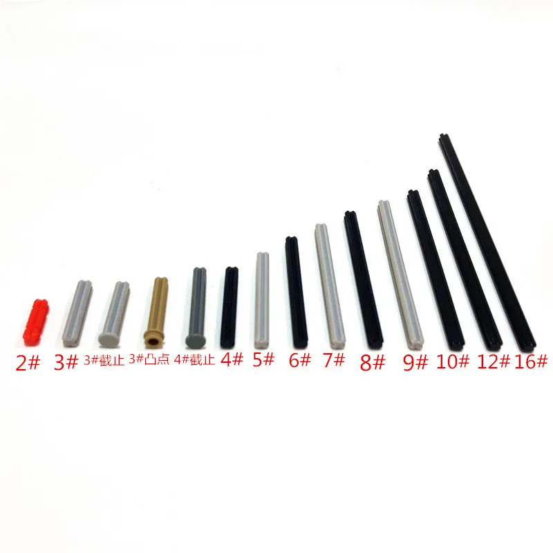 Building Blocks 120PCS MOC Technology Blocks Cross Axle Sticks Rod High-Tech Bricks Accessories Compatible with 32062 4519 24316 6587 87083 3706