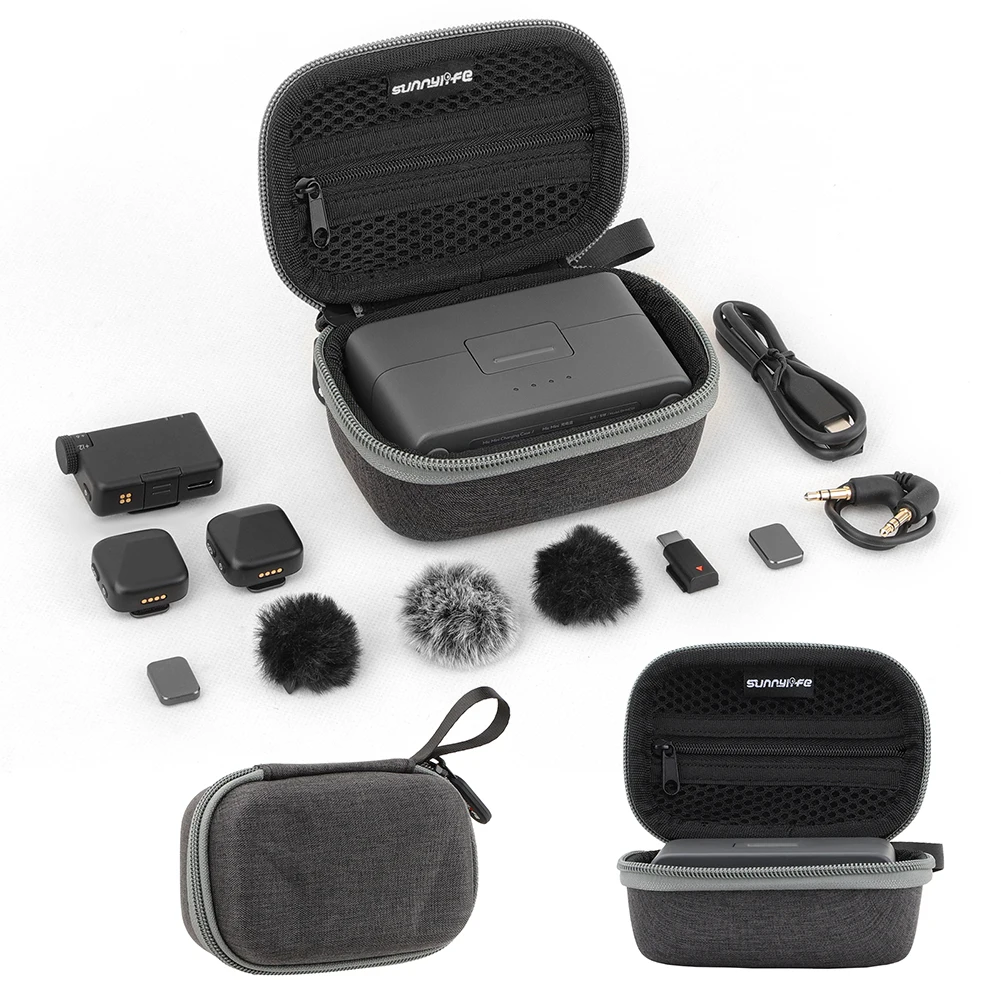 Compact Travel Storage Case for Wireless Microphone - Portable Protective Box