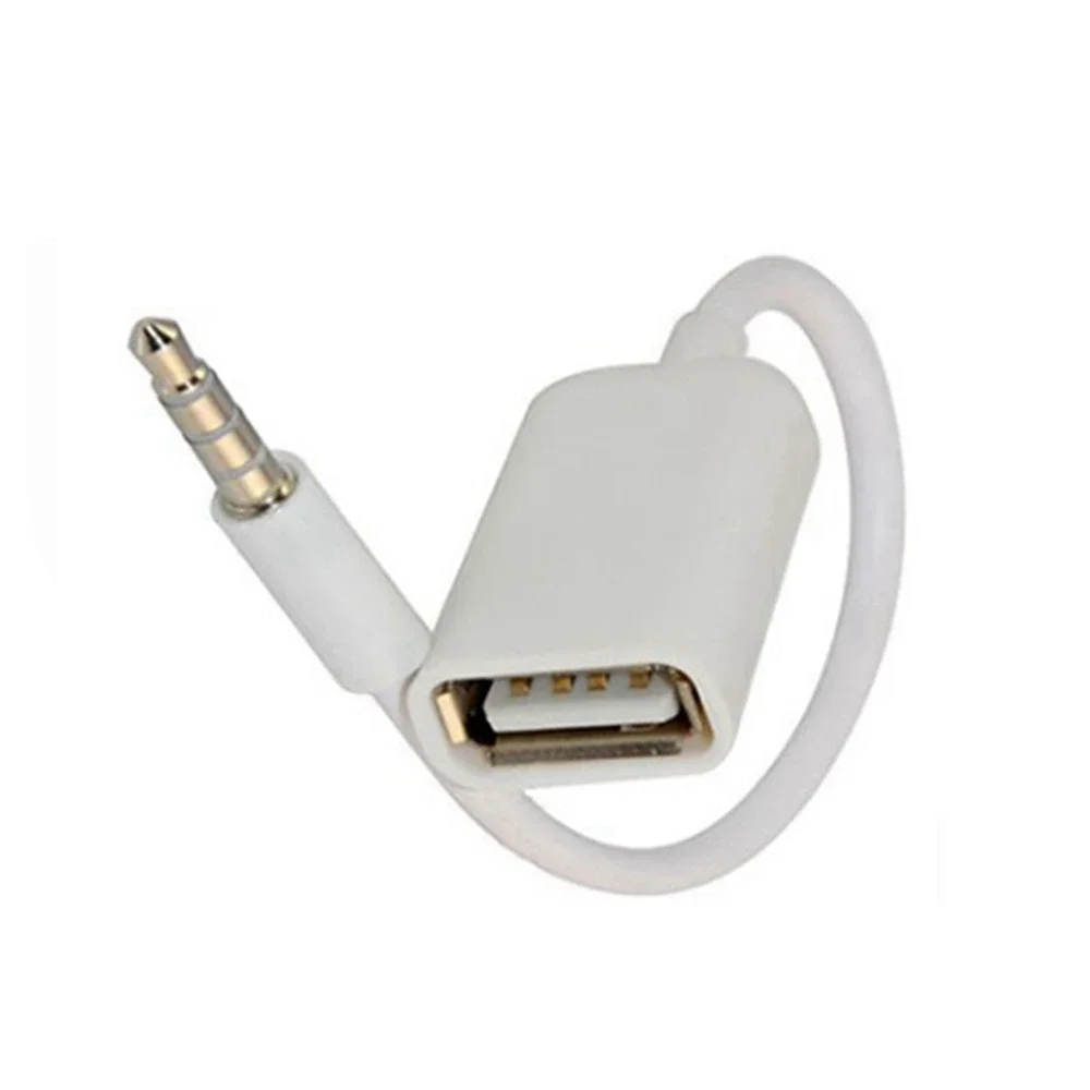 

Audio Connection USB Disk 3.5 Audio Cable Music Data Converter Round Head Car AUX to USB Cable New Car