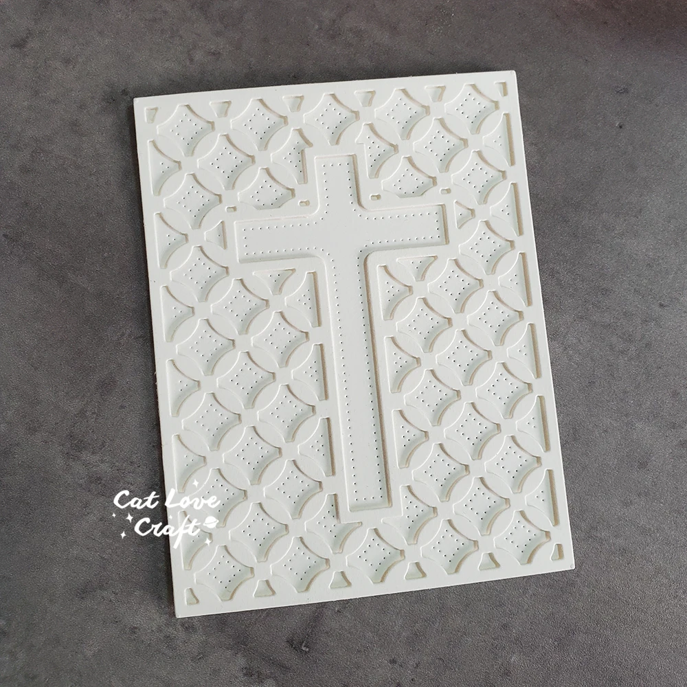 Description Picture 6 of itemCatlove Crucifix Background Easter Metal Cutting Dies Scrapbooking Stencil Die Cuts Card Making DIY Craft Embossing New For 2023