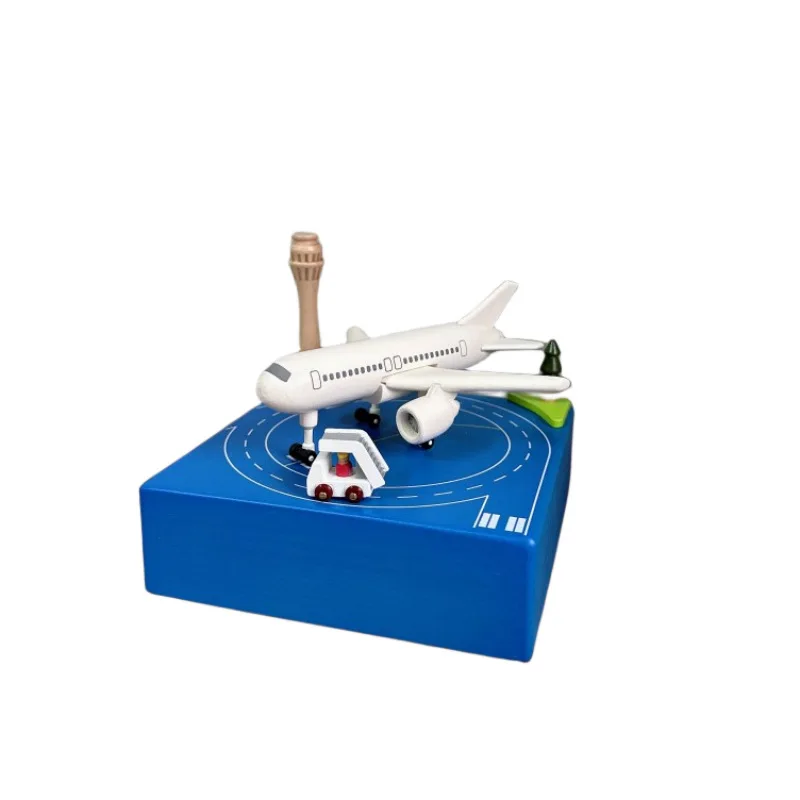 Big Plane Wooden Music Box. Boys Holiday Creative Gift Music Box. Home Decoration All Solid Wood Aircraft Model. Handmade Gifts