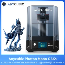 ANYCUBIC Photon Mono X 6Ks 9.1 Inch 6K LCD SLA 3D Printer High-Speed UV Resin 3D Printer Printing Size 200*196*122mm