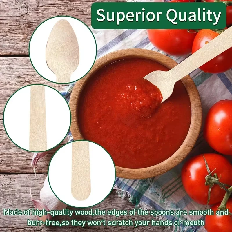 Disposable Wooden Spoons - Product Image 5
