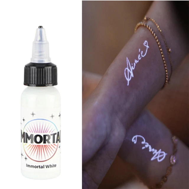 Purple Light Tattoo Inks Professional Permanent Makeup Body Microblading  Easy Coloring Fluorescent Pigment DIYglow Uv Tattoo Ink - AliExpress