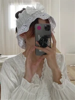 Alien Kitty Korean Autumn Lace Elegant Solid Color 2023 Pajamas Suit Women Cotton Sweet Palace White Sets Style Home Clothes - Image 6