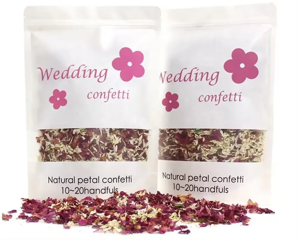 Wedding Decor Supplies 1L natural wedding confetti flower petals biodegradable rose confetti for Bridal Shower Wedding Decor
