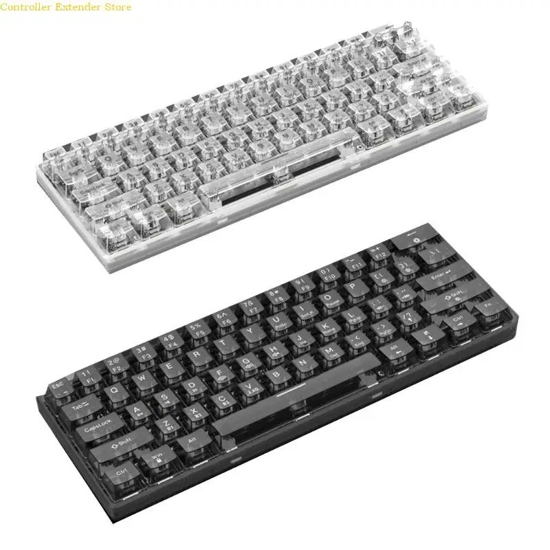 

Wireless RGB Mechanical Keyboard Bluetooth-compatible 2.4Ghz/Wire Triple Modes