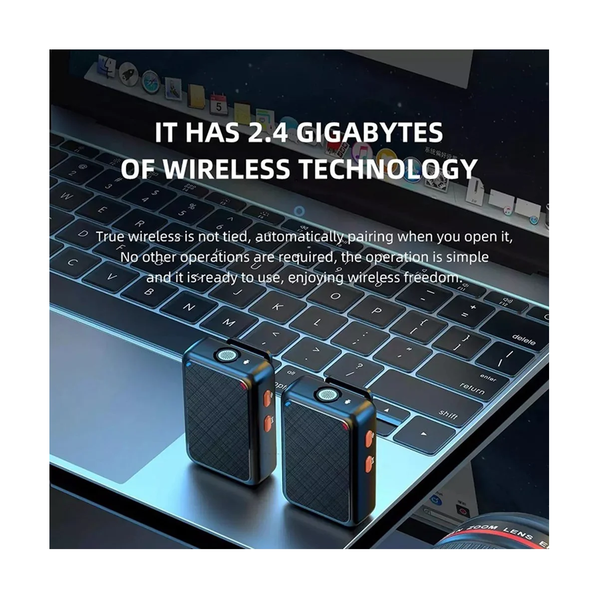 

Беспроводной петличный микрофон, портативный мини-микрофон для записи аудио и видео, для Android, прямых трансляций, игровых телефонов