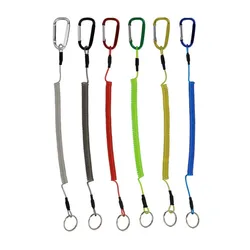 Premium Fishing Lanyard Set with Carabiner Clips - Secure Your Gear with Versatile Paddle & Tackle Leashes (6pcs) (6pcs)