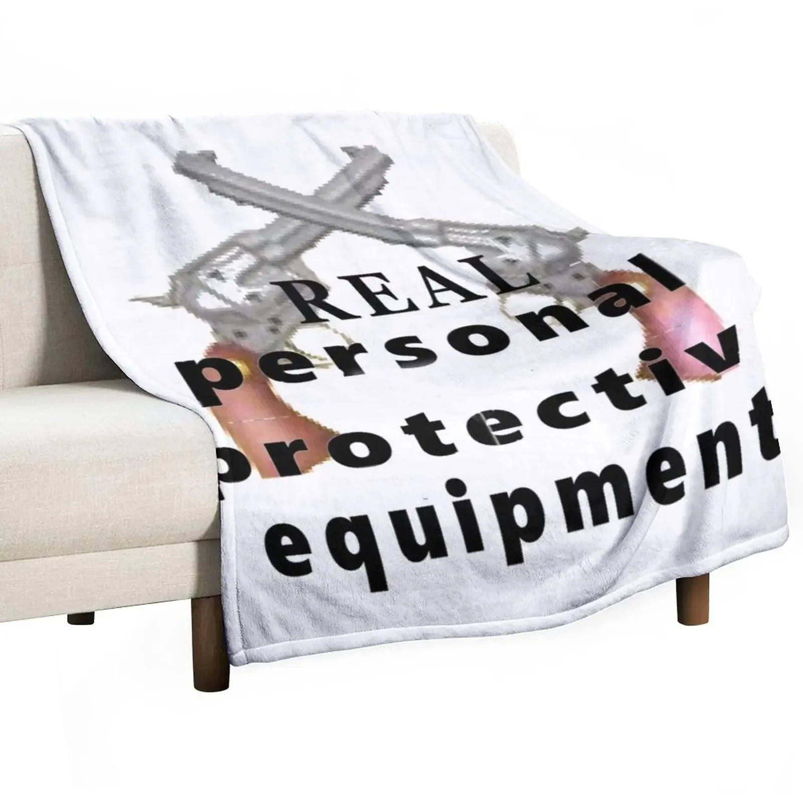 

personal protective equipment Throw Blanket Tourist Decorative Sofas Polar Blankets