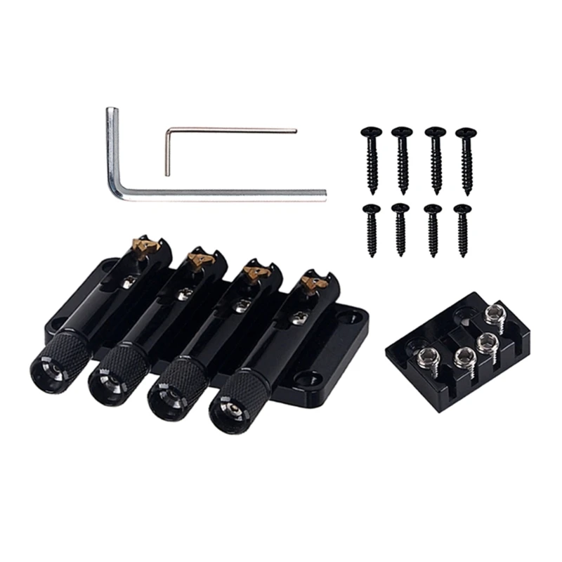 

4-string Headless Guitar Bridge System for Headless Guitar Accessories Electric Guitar Bridge Tremolo System with Dropship