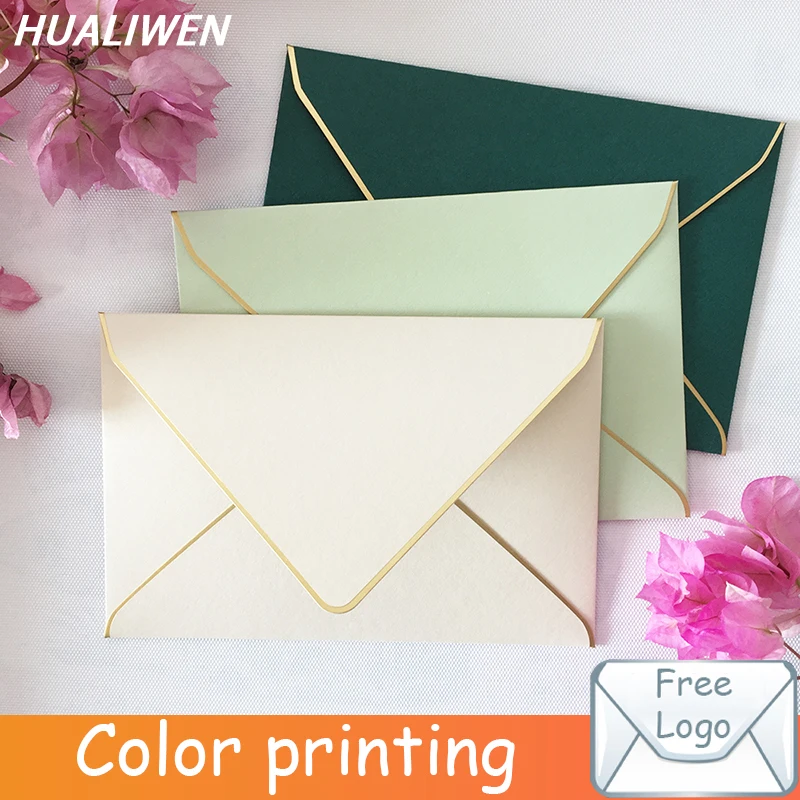 

5Pcs Vintage Gold Stamping Envelopes Blank Pearl Paper Envelopes Wedding Party Invitation Envelope Greeting Cards Gift