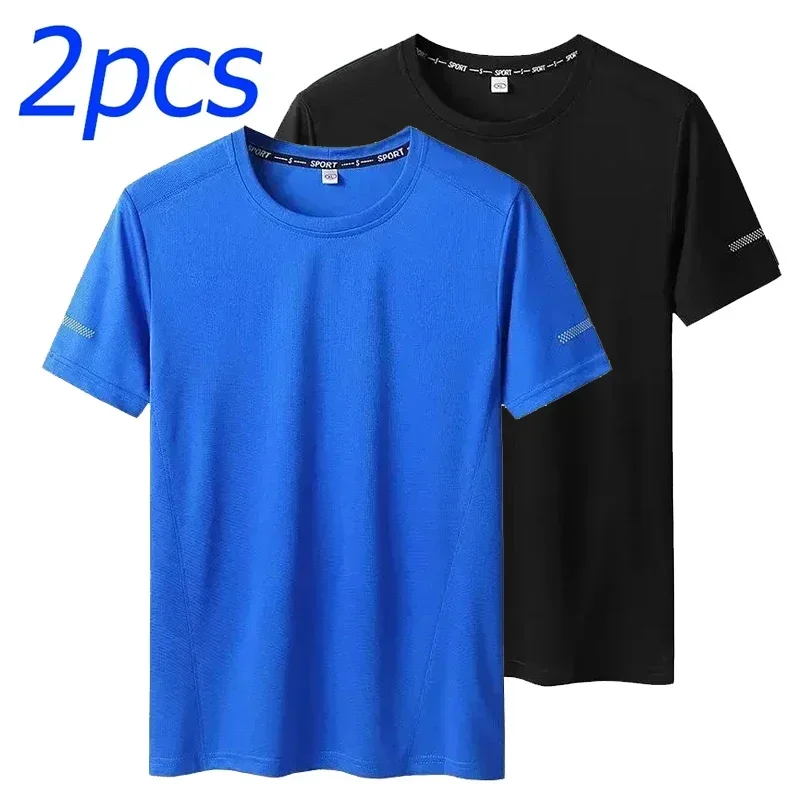 6XL 8XL كبير حجم كبير الرجال تي شيرت سريعة الجافة...