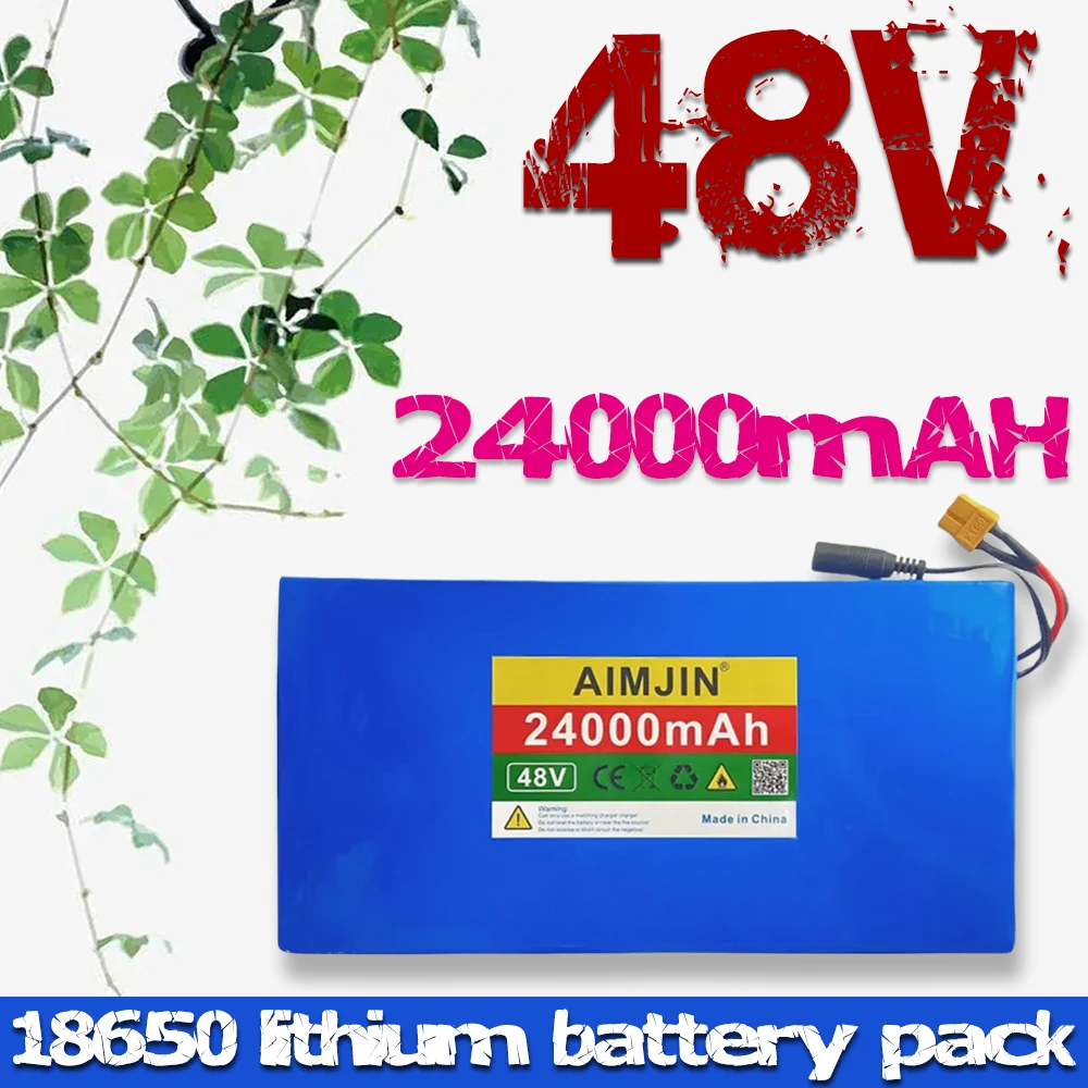 Batteria Al Litio 48V 24Ah 13 S6P 48V 24000Mah 2000W Batterie Per Scooter Motorizzate Citycoco Integrate 50A Bms
