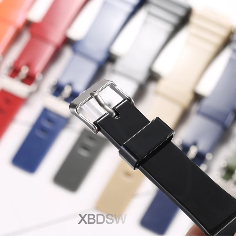 Durable 18mm Resin Waterproof Sports Watch Strap