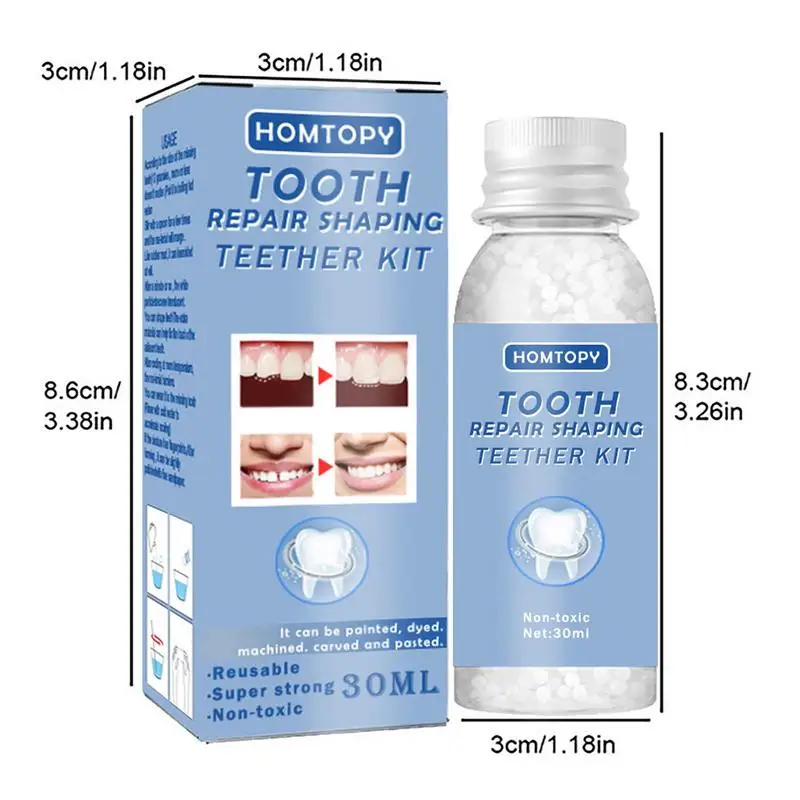 Tooth Artificial Teeth Repair Kit Temporary Dentals Replacement Kit Thermal  Beads For Filling Fix The Missing And Broken - AliExpress