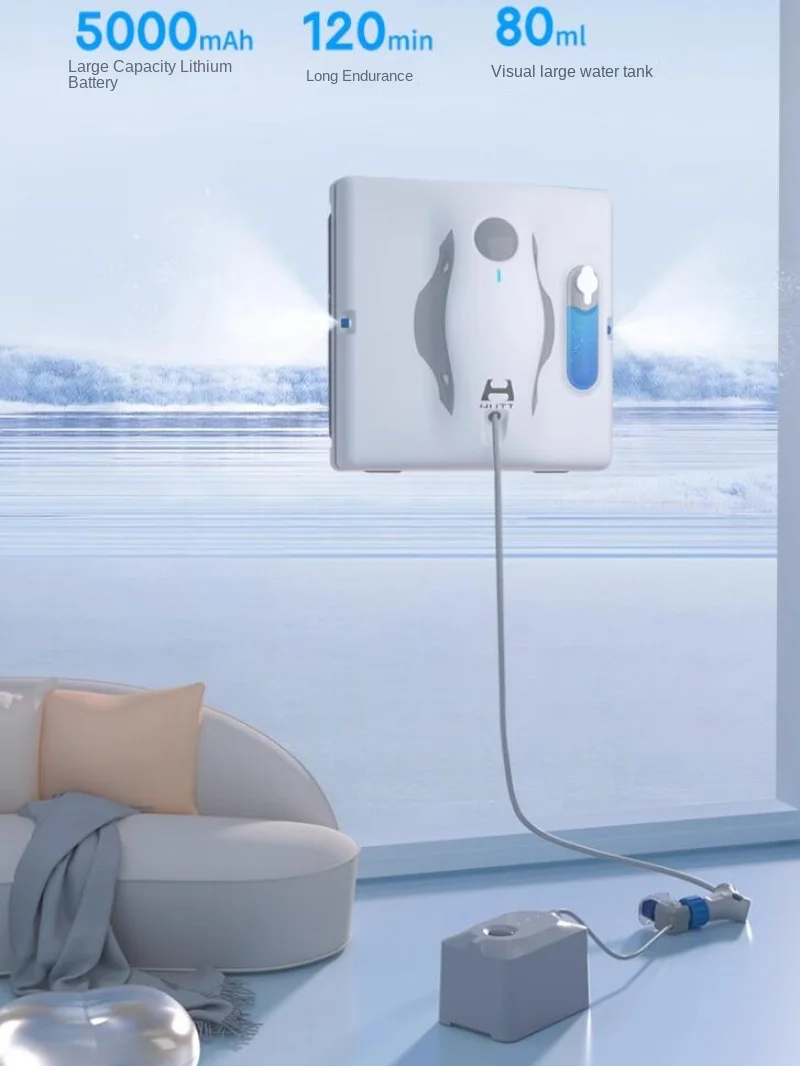 Hutt W8 window cleaning robot home automatic water cleaning glass inside and outside window cleaning special artifact 6